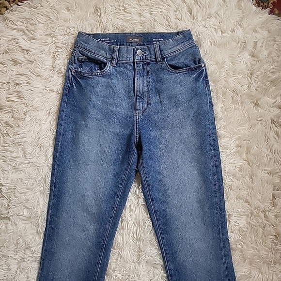 DL1961 Bella Slim High Rise Vintage Blue Jeans Denim - Canal - 25 - Picture 15 of 16